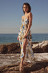 BLUE FLOWER BEACH DRESS